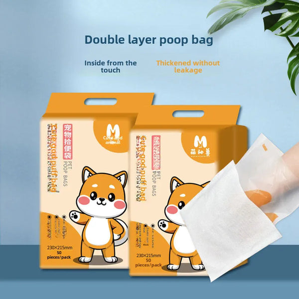 Disposable Double-Layer Dog Waste Bags – Leak-Proof & Durable