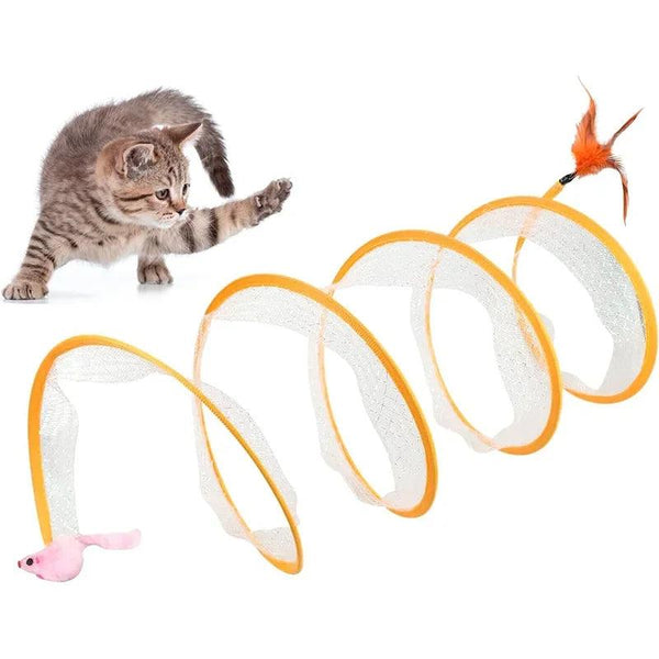 Folded Cat Tunnel Toy - themiraclebrands.com