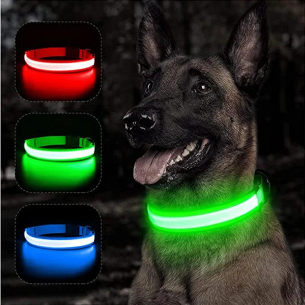 Adjustable LED Glowing Dog Collar - themiraclebrands.com