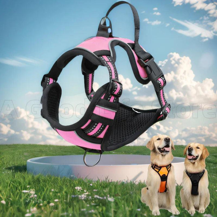 Reflective Dog Harness with Handle - themiraclebrands.com