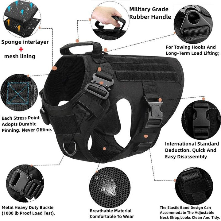 K9 Tactical Military Vest for Dogs - themiraclebrands.com