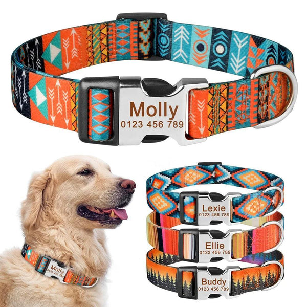 Custom Dog Collar with ID Tag