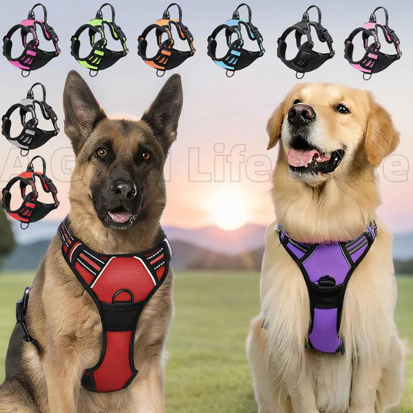 Reflective Dog Harness with Handle - themiraclebrands.com