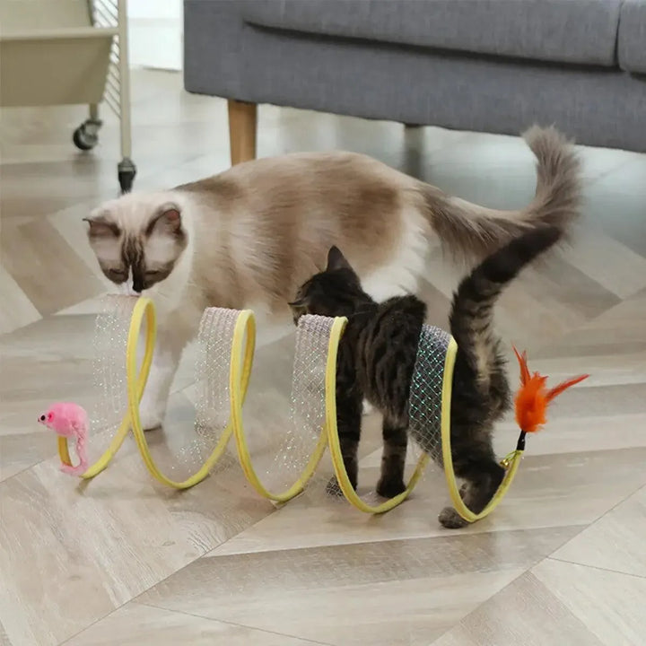 Folded Cat Tunnel Toy - themiraclebrands.com