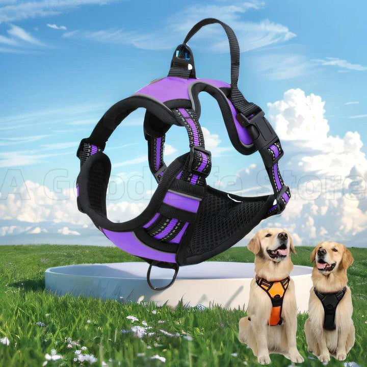 Reflective Dog Harness with Handle - themiraclebrands.com