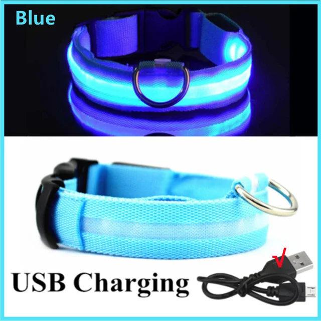 Adjustable LED Glowing Dog Collar - themiraclebrands.com