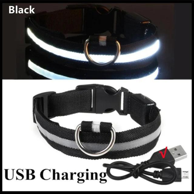 Adjustable LED Glowing Dog Collar - themiraclebrands.com