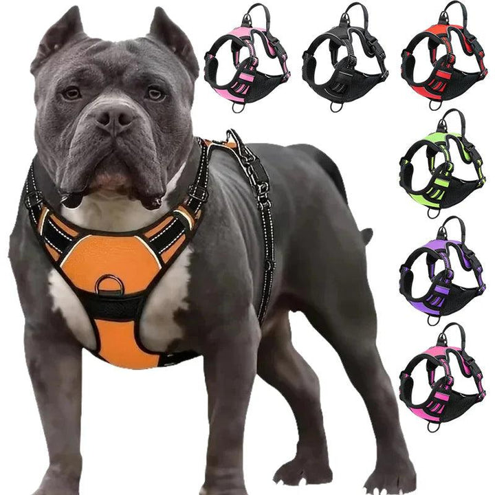 Reflective Dog Harness with Handle - themiraclebrands.com