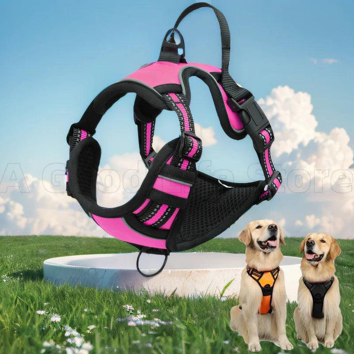 Reflective Dog Harness with Handle - themiraclebrands.com