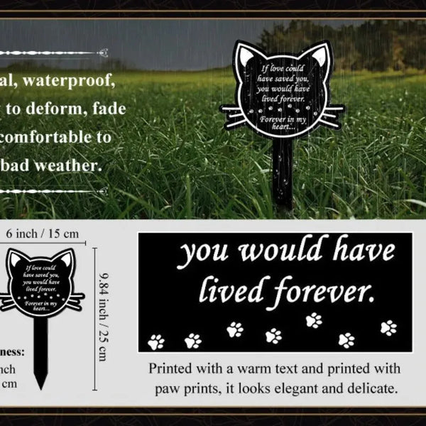 Cemetery Marker Pet Memorial Garden Plaque