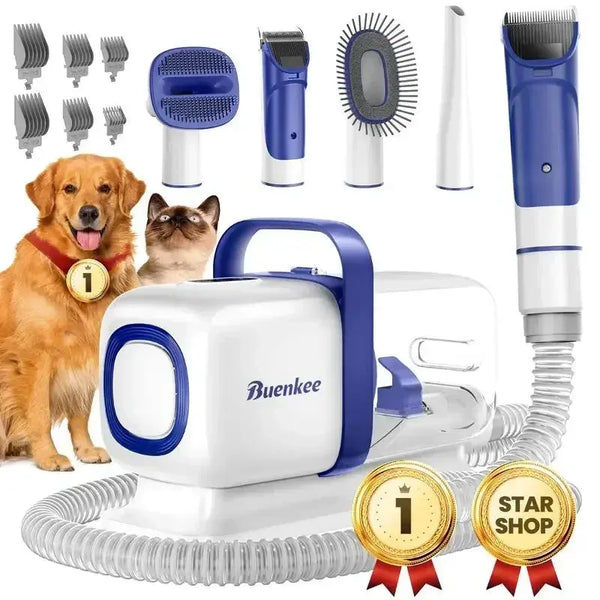 Pet Grooming Kit with Vacuum & Clipper