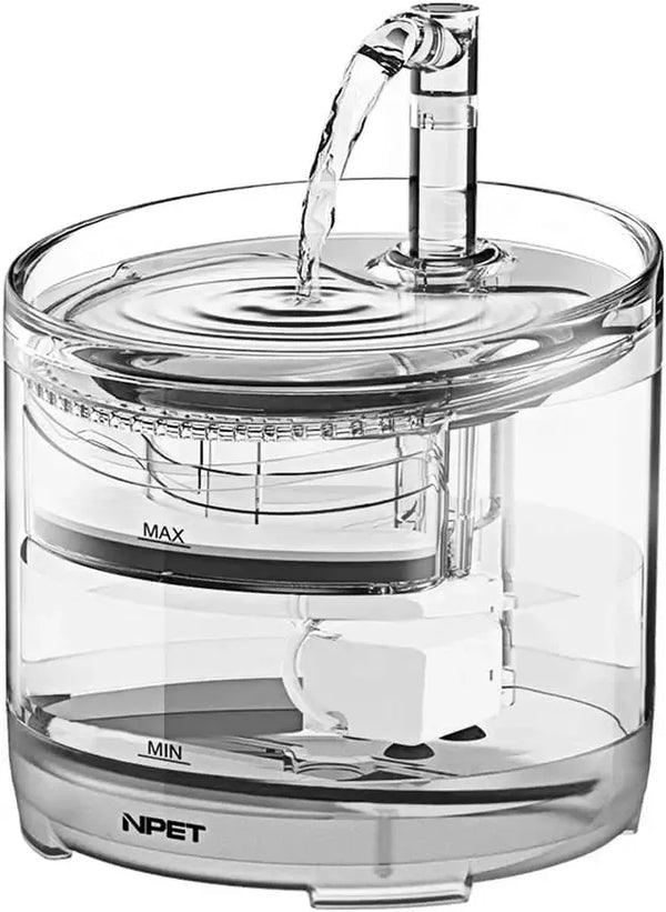 NPET Cat Water Fountain WF050TP – 1.5L Automatic Pet Drinking Fountain