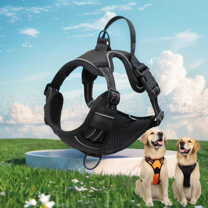 Reflective Dog Harness with Handle - themiraclebrands.com