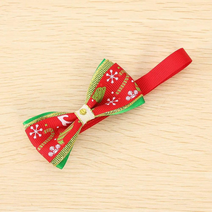 Adjustable Christmas Bowknot Collar for Dog Grooming - themiraclebrands.com