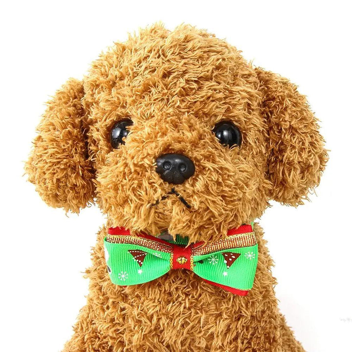 Adjustable Christmas Bowknot Collar for Dog Grooming - themiraclebrands.com