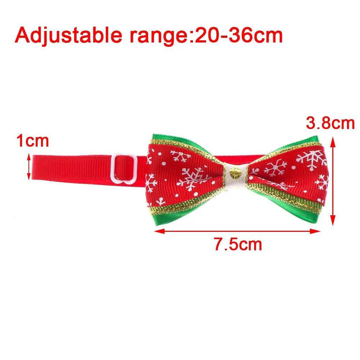 Adjustable Christmas Bowknot Collar for Dog Grooming - themiraclebrands.com