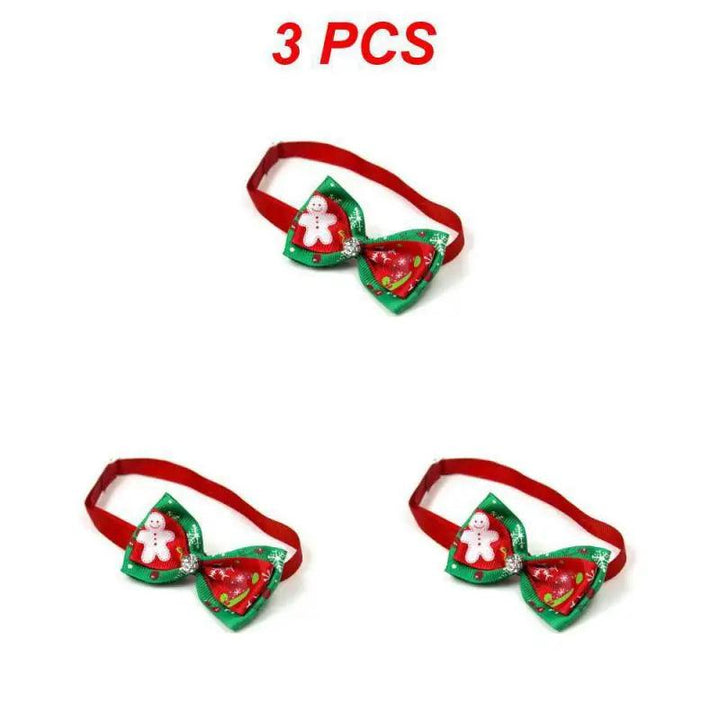 Adjustable Christmas Pet Collar with Bow Tie - themiraclebrands.com