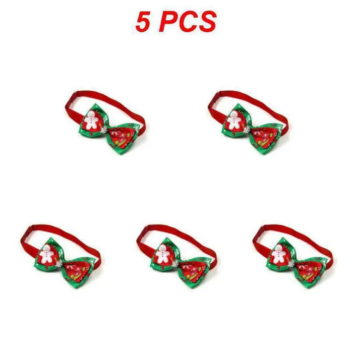 Adjustable Christmas Pet Collar with Bow Tie - themiraclebrands.com