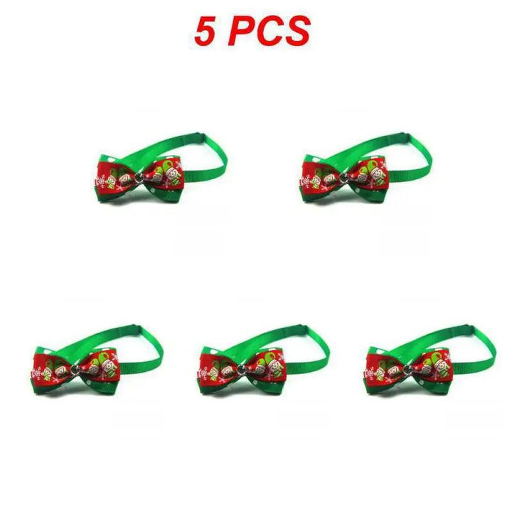 Adjustable Christmas Pet Collar with Bow Tie - themiraclebrands.com