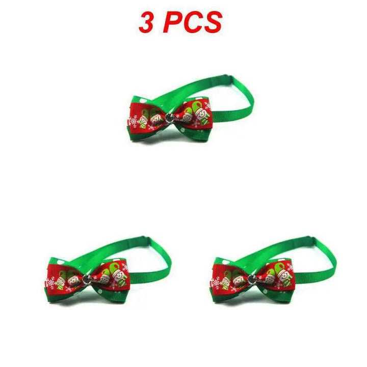 Adjustable Christmas Pet Collar with Bow Tie - themiraclebrands.com