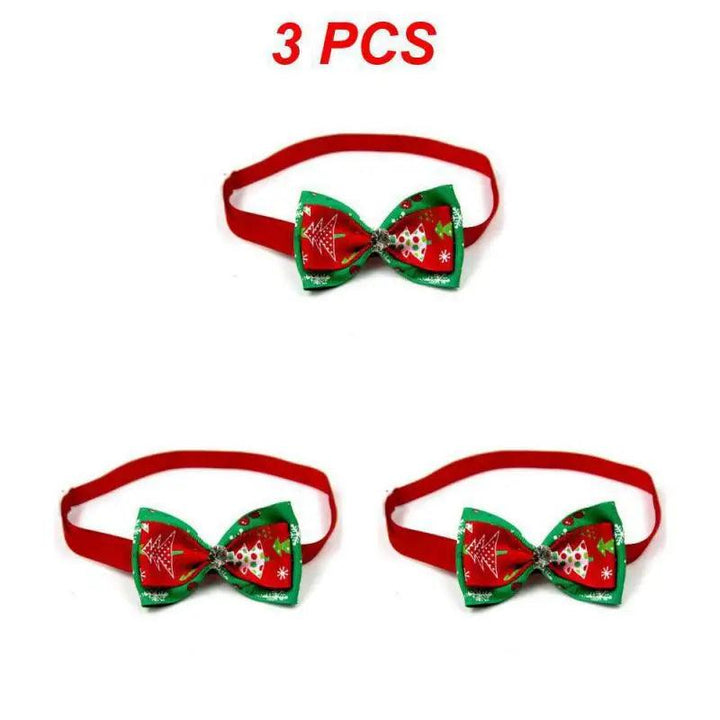 Adjustable Christmas Pet Collar with Bow Tie - themiraclebrands.com