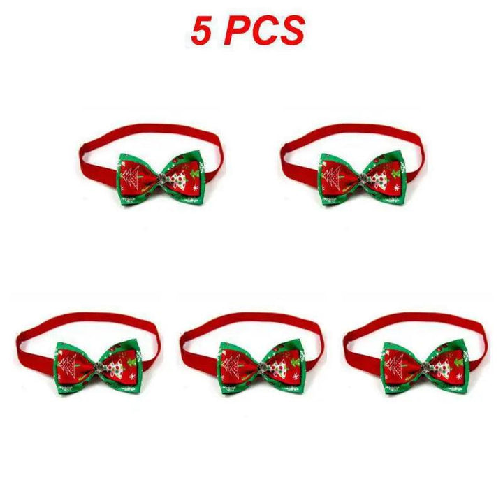 Adjustable Christmas Pet Collar with Bow Tie - themiraclebrands.com