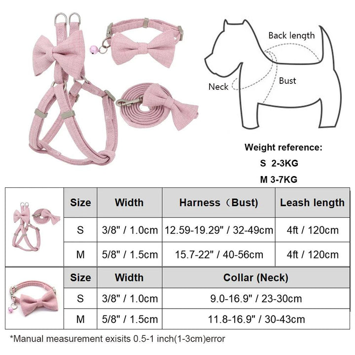 Adjustable Harness Leash Collar Set - themiraclebrands.com