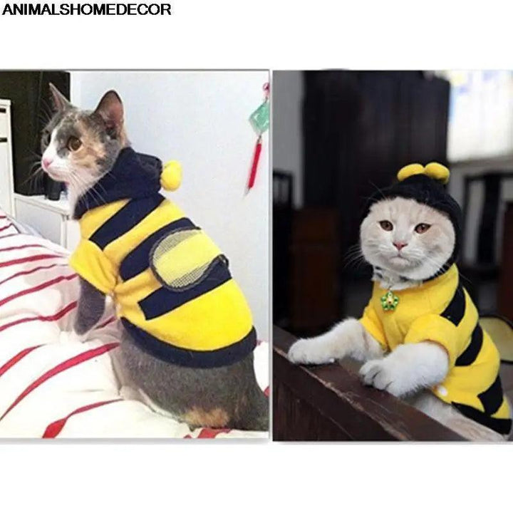 Adorable Bee-Themed Soft Fleece Pet Clothes - themiraclebrands.com