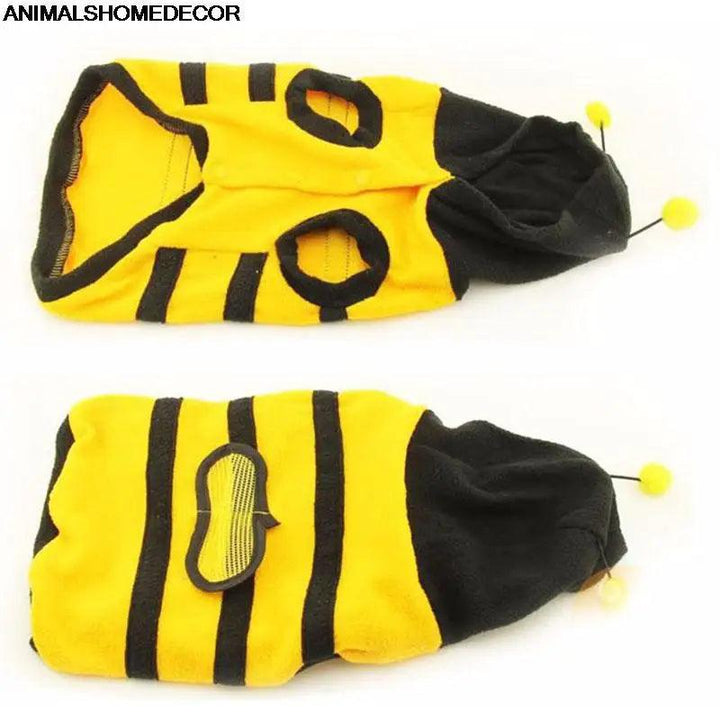 Adorable Bee-Themed Soft Fleece Pet Clothes - themiraclebrands.com