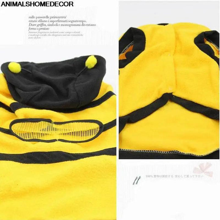 Adorable Bee-Themed Soft Fleece Pet Clothes - themiraclebrands.com