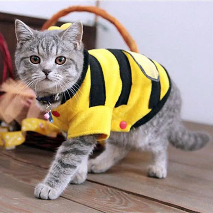 Adorable Bee-Themed Soft Fleece Pet Clothes - themiraclebrands.com