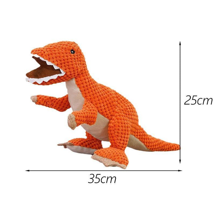 Adorable Plush Dinosaur Squeaky Dog Toy - themiraclebrands.com