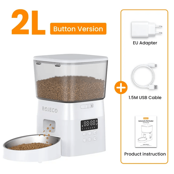 Automatic Pet Feeder Button Version - themiraclebrands.com