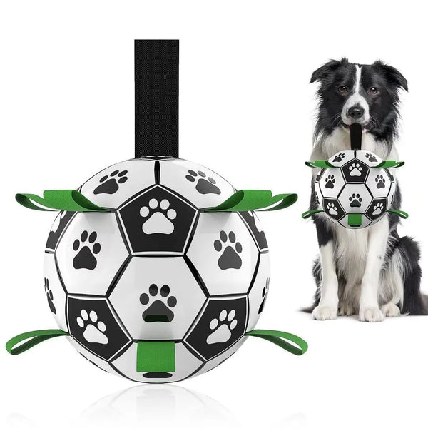 Interactive Dog Football Toy – Inflated Dog Ball for Outdoor Training & Play