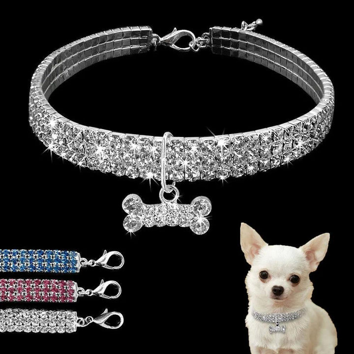 Bling Rhinestone Crystal Dog Collar - themiraclebrands.com