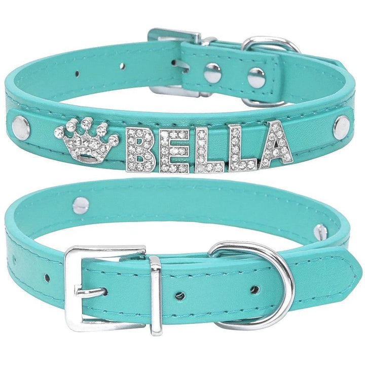 Bling Rhinestone Personalized Pet Collars - themiraclebrands.com