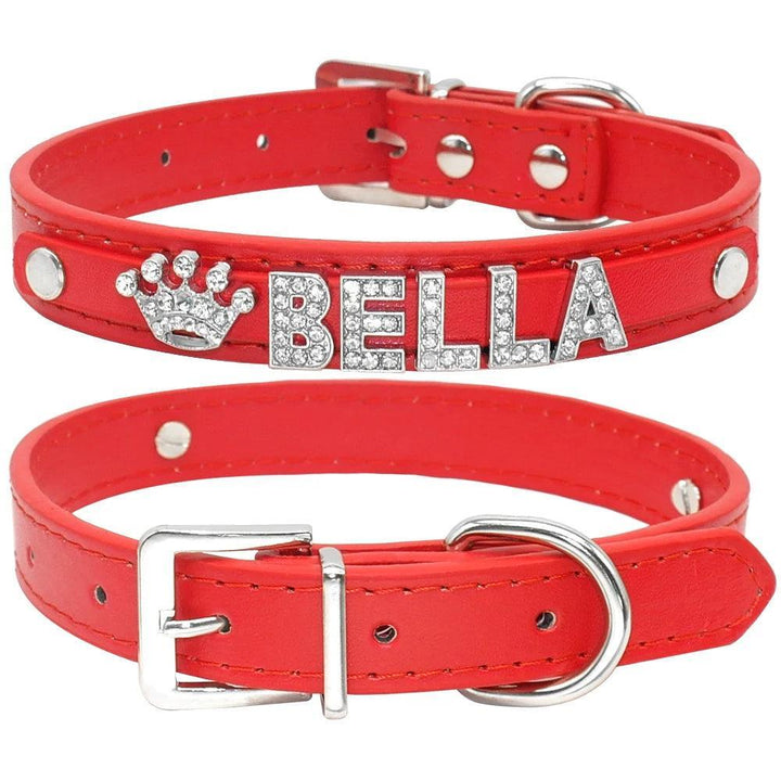 Bling Rhinestone Personalized Pet Collars - themiraclebrands.com