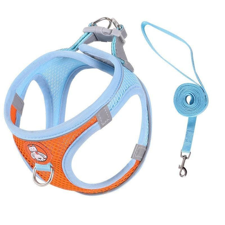 Reflective Nylon Pet Leash and Harness Set - themiraclebrands.com