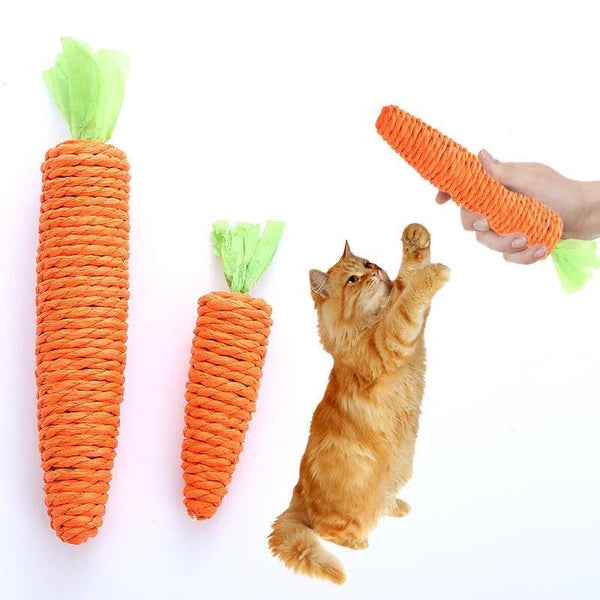 Carrot Paper Rope Chew Toy - themiraclebrands.com