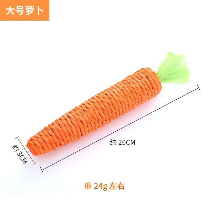 Carrot Paper Rope Chew Toy - themiraclebrands.com