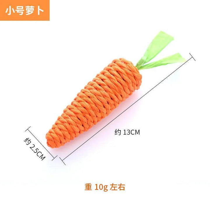 Carrot Paper Rope Chew Toy - themiraclebrands.com