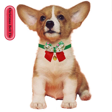Christmas Bell Tie Snowflake Pet Accessory - themiraclebrands.com