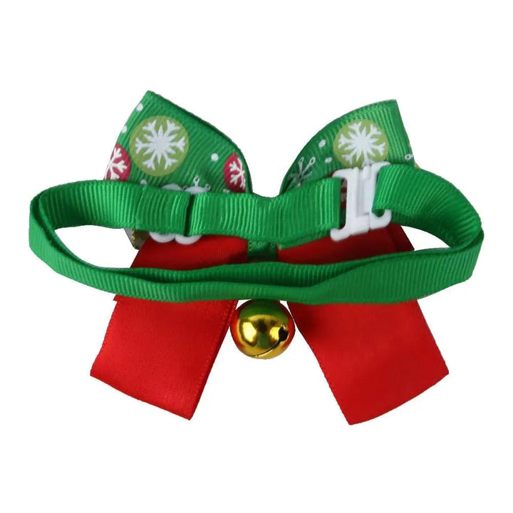 Christmas Bell Tie Snowflake Pet Accessory - themiraclebrands.com