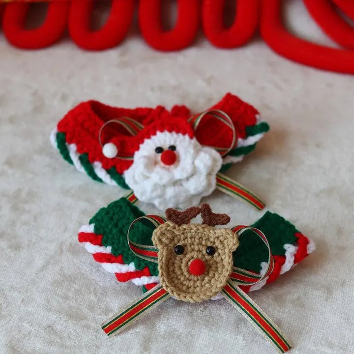 Christmas Bow Collar Bibs - themiraclebrands.com