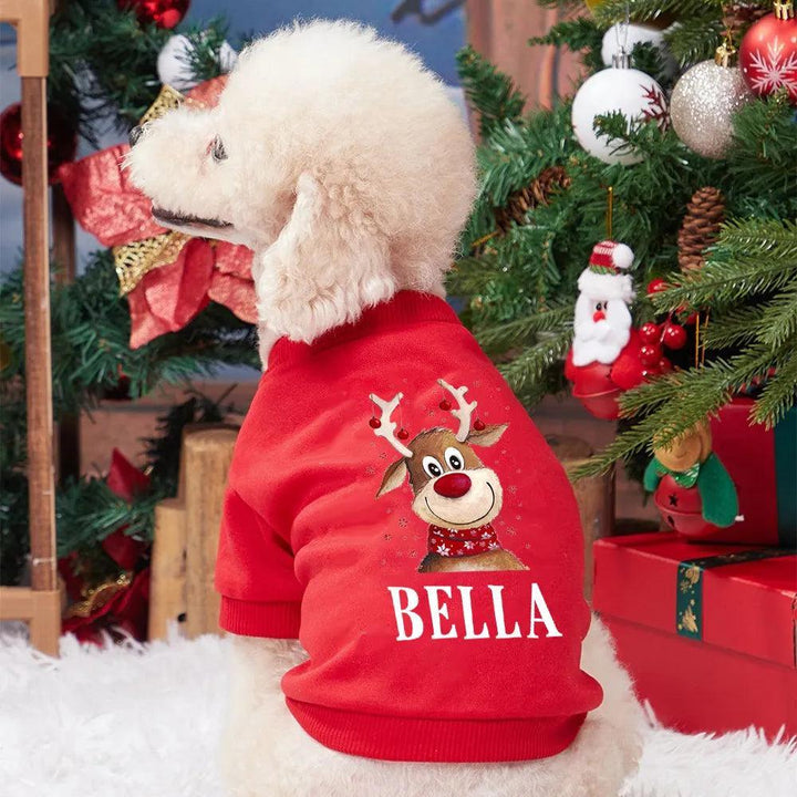 Christmas Deer Dog Hoodie - themiraclebrands.com