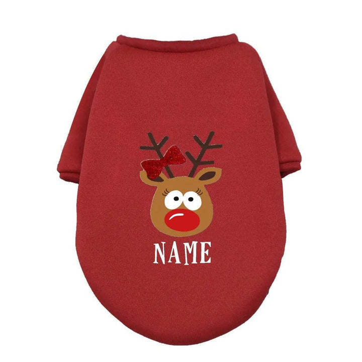 Christmas Deer Dog Hoodie - themiraclebrands.com