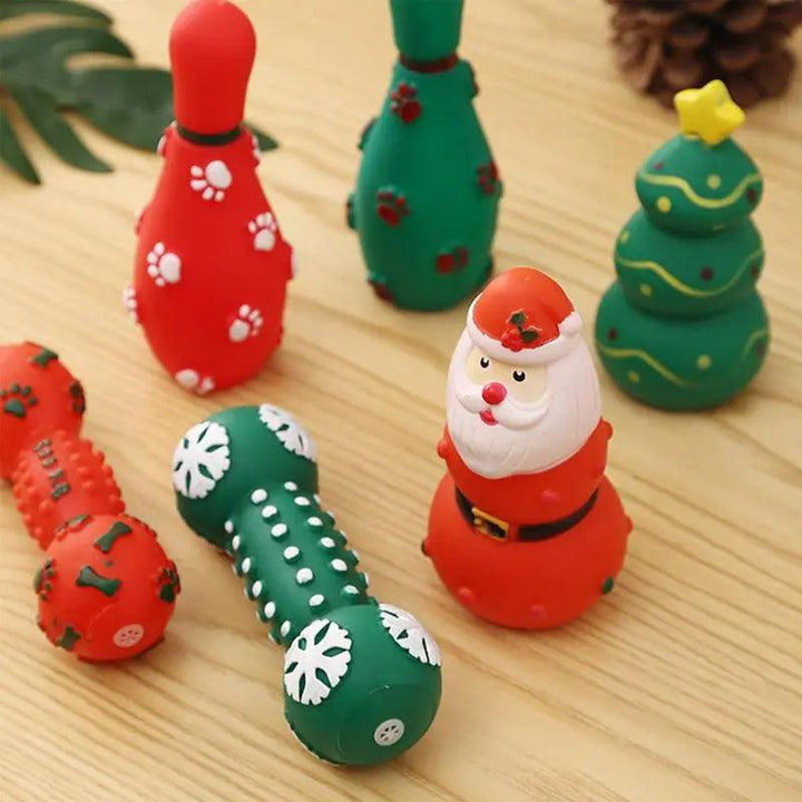 Christmas Dog Chew Toys Squeaky Fun - themiraclebrands.com