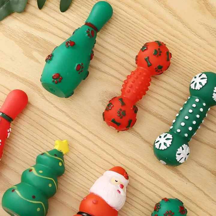 Christmas Dog Chew Toys Squeaky Fun - themiraclebrands.com