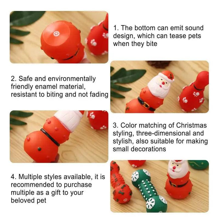 Christmas Dog Chew Toys Squeaky Fun - themiraclebrands.com