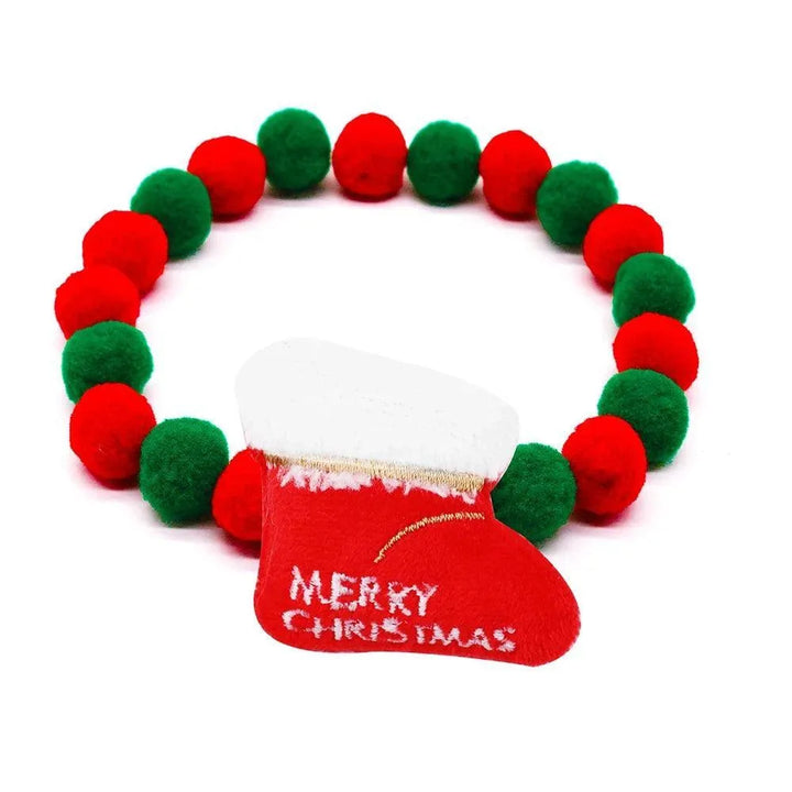 Christmas Dog Collar Necklace with Bowties 20pcs - themiraclebrands.com